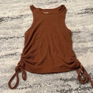 SO Brown Kids Tank Top with Side Ties
